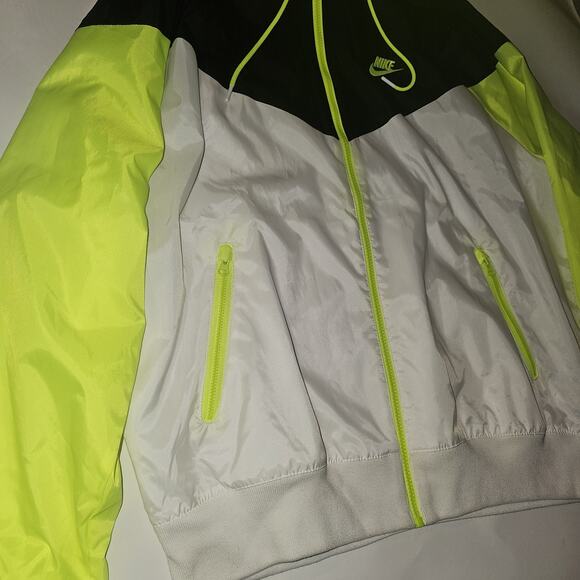Nike Wind Jacket Windproof MENS SIZE LARGE Neon - Picture 5 of 7